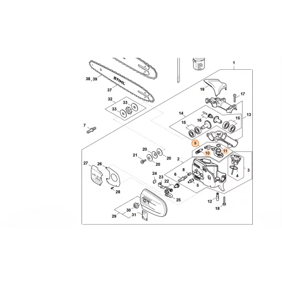 STIHL  Przewód olejowy 4182 640 3400